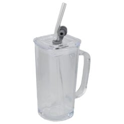 Pahar cu capac si paie