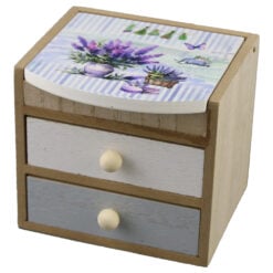 Cutie bijuterii din lemn 9.5x8.5x8.5 cm