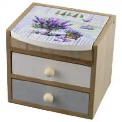 Cutie bijuterii din lemn 9.5x8.5x8.5 cm