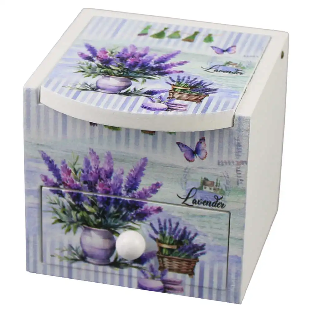 Cutie bijuterii din lemn 7x8x7 cm Cutie bijuterii din lemn 7x8x7 cm