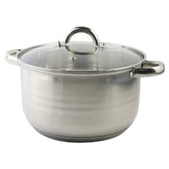 Oala din inox cu capac de sticla 7.2 L