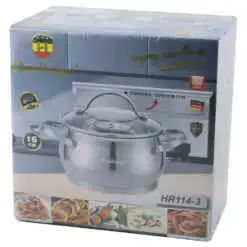 Oala cu capac din inox 16 CM
