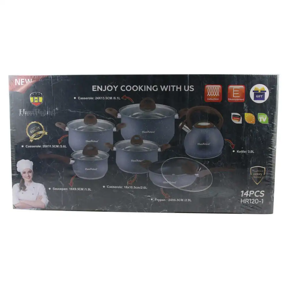 Set oale din inox 14 piese Set oale din inox 14 piese
