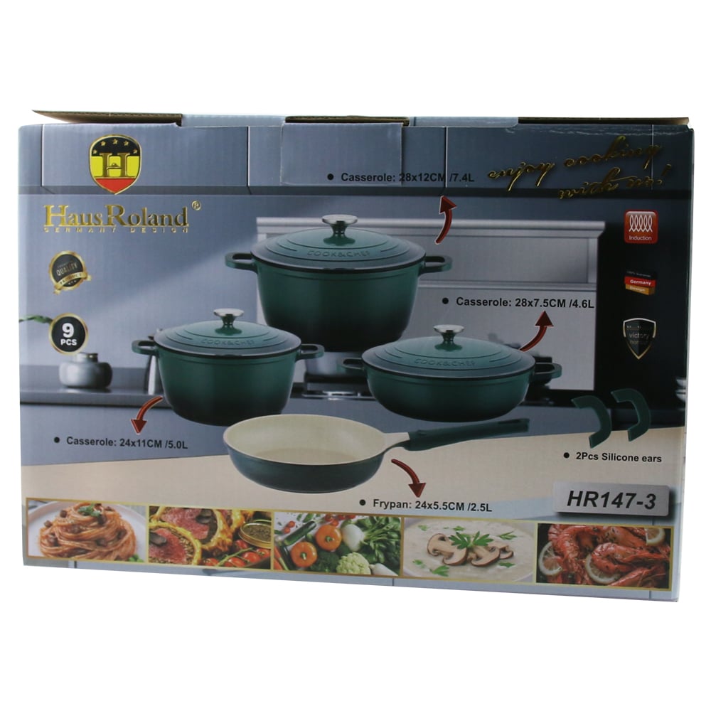 Set oale din fonta 9 piese Set oale din fonta 9 piese