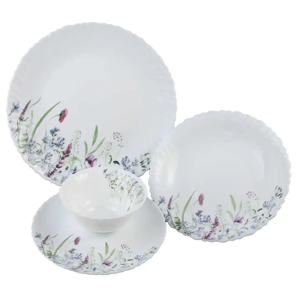 Serviciu de masa din sticla opal 24 piese Serviciu de masa din sticla opal 24 piese