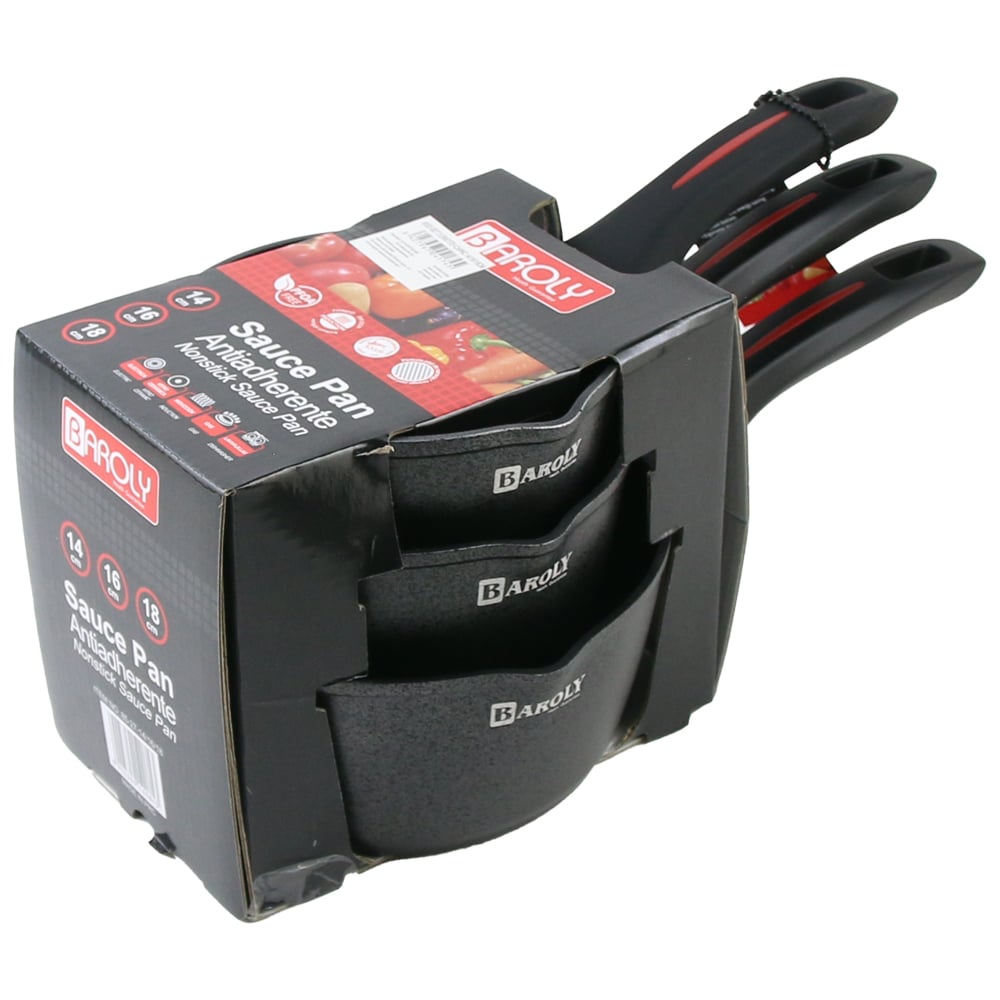 Set 3 cratite cu maner 14/16/18 CM Set 3 cratite cu maner 14/16/18 CM