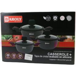 Set 3 cratite cu capac