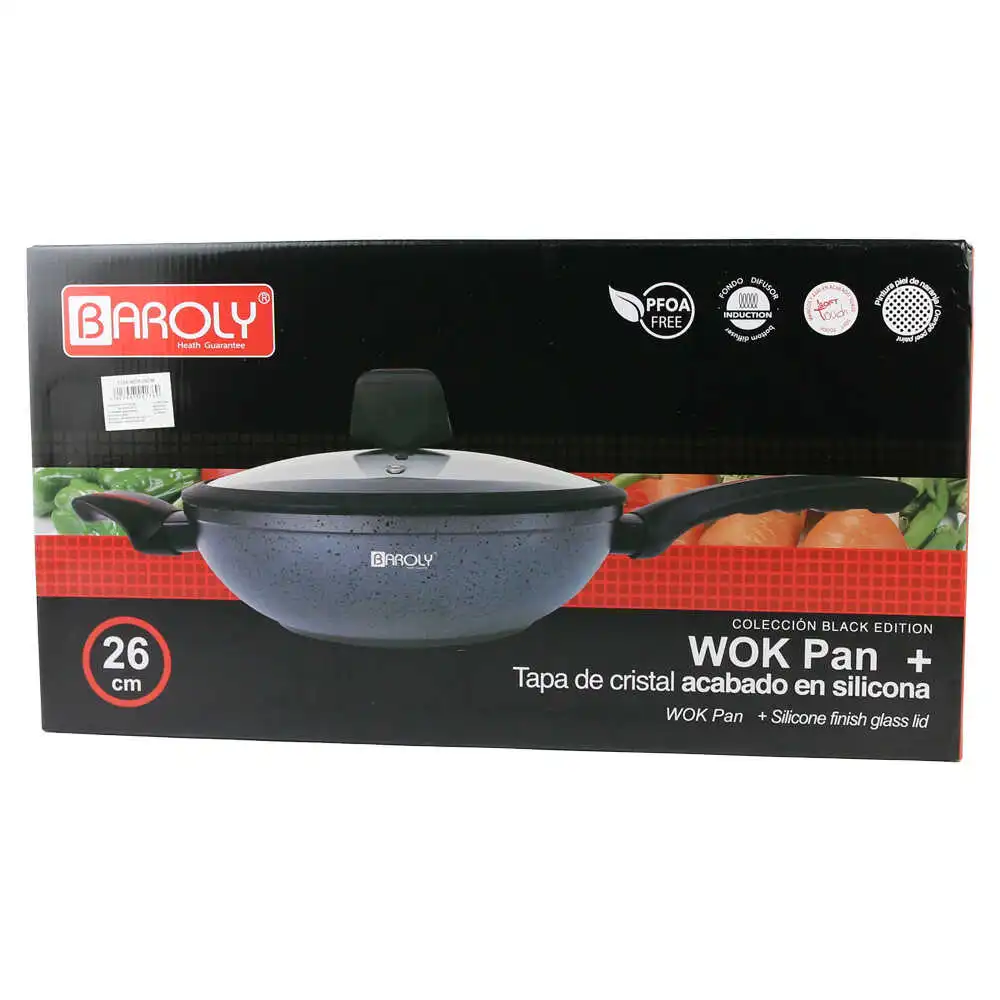 Tigaie Wok cu capac Tigaie Wok cu capac