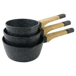 Set 3 cratite cu maner 14/16/18 CM