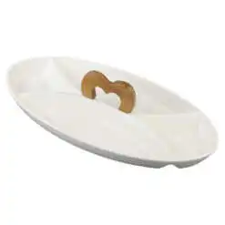 Platou din ceramica cu 4 compartimente 36x17.5 CM