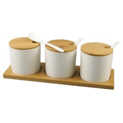 Set 3 recipiente condimente