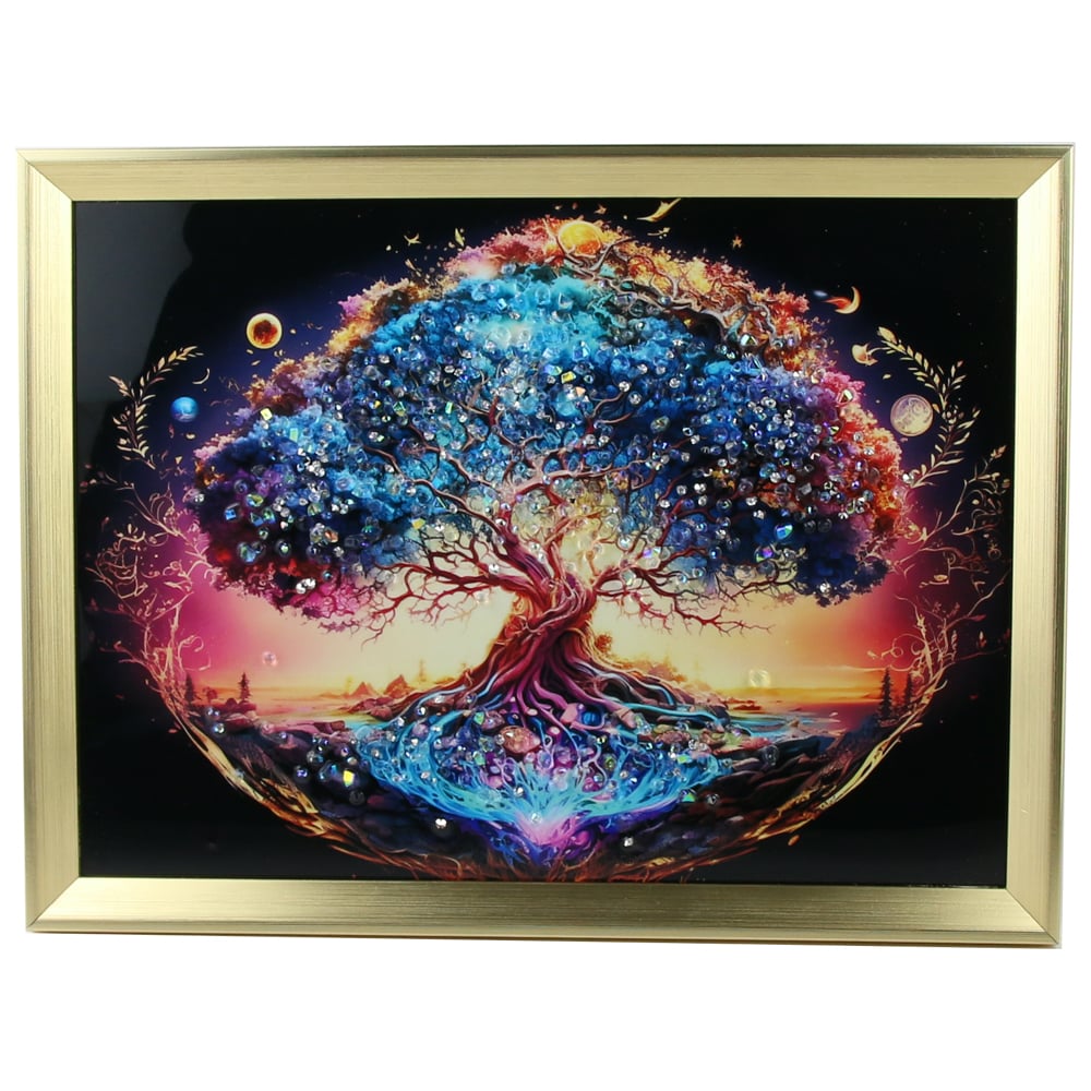 Tablou 3D cu pietricele stralucitoare 40x30 CM Tablou 3D cu pietricele stralucitoare 40x30 CM