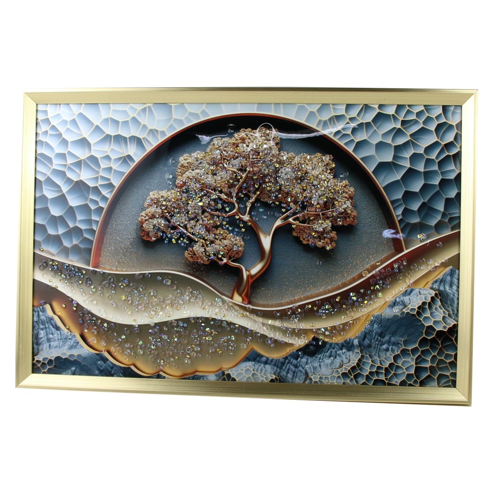 Tablou 3D cu pietricele stralucitoare 40x60 CM Tablou 3D cu pietricele stralucitoare 40x60 CM