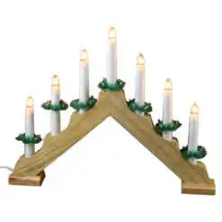 Instalatie Craciun Show cu 7 lumanari de leduri