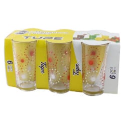 Set 6 pahare din sticla 250 ml