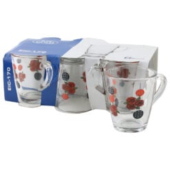 Set 6 cani din sticla