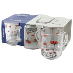 Set 6 cani din sticla