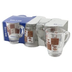 Set 6 cani din sticla