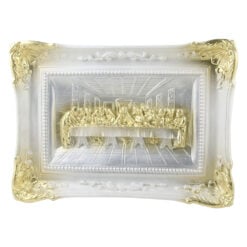 Placheta din ipsos cu Cina Cea De Taina 35x26 CM