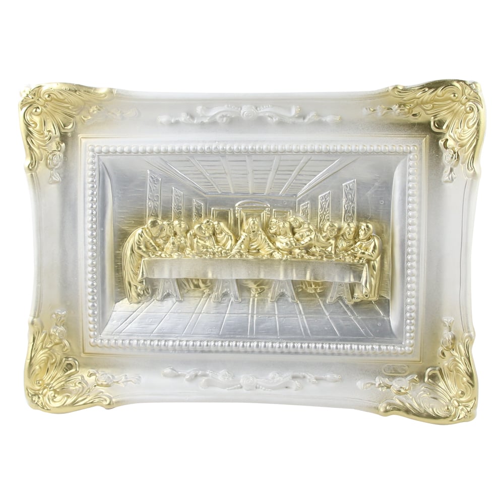 Placheta din ipsos cu Cina Cea De Taina 35x26 CM Placheta din ipsos cu Cina Cea De Taina 35x26 CM