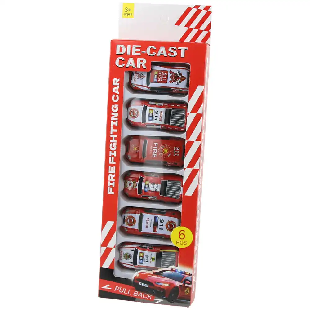 Set 6 masini cu frictiune din metal si plastic Set 6 masini cu frictiune din metal si plastic