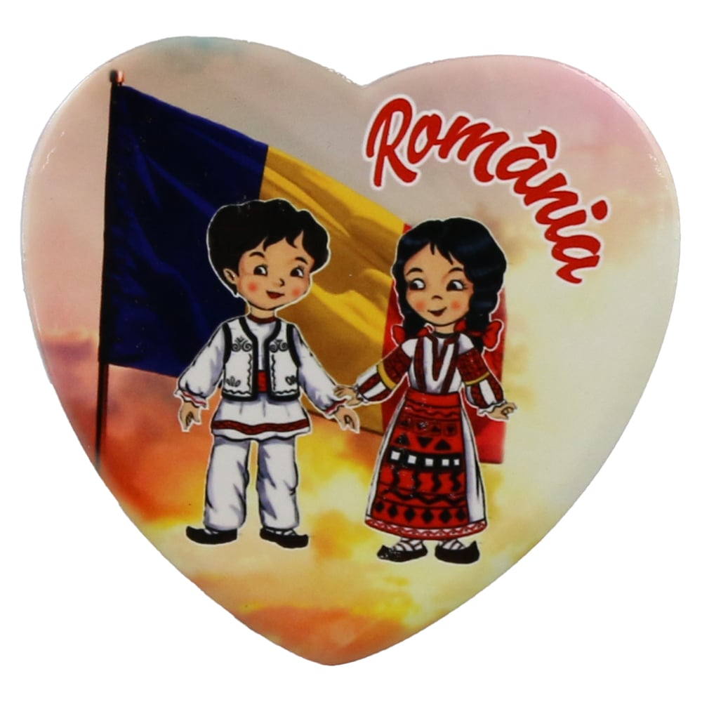 Magnet din ceramica "Romania" 7 CM Magnet din ceramica "Romania" 7 CM