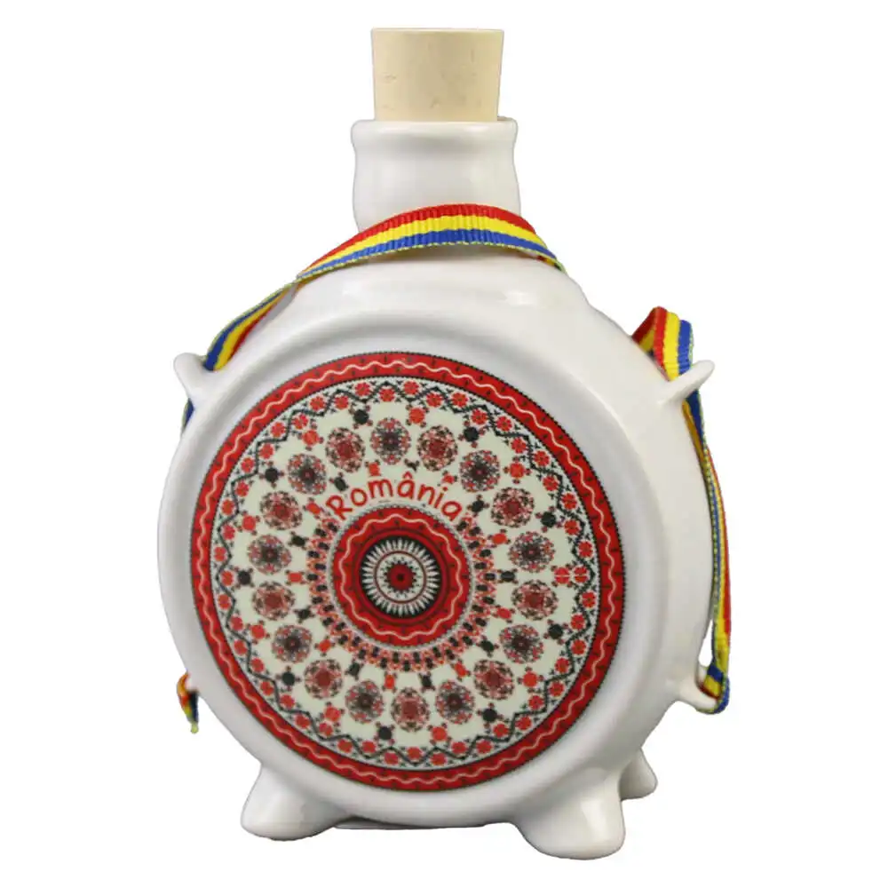 Plosca decorativa "Romania" 13 CM Plosca decorativa "Romania" 13 CM