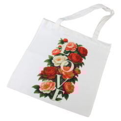 Sacosa textil cu fermoar "Love"