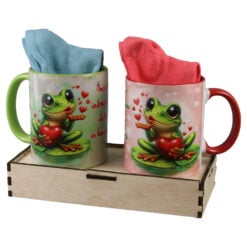 Set cadou cu 2 cani ceramice