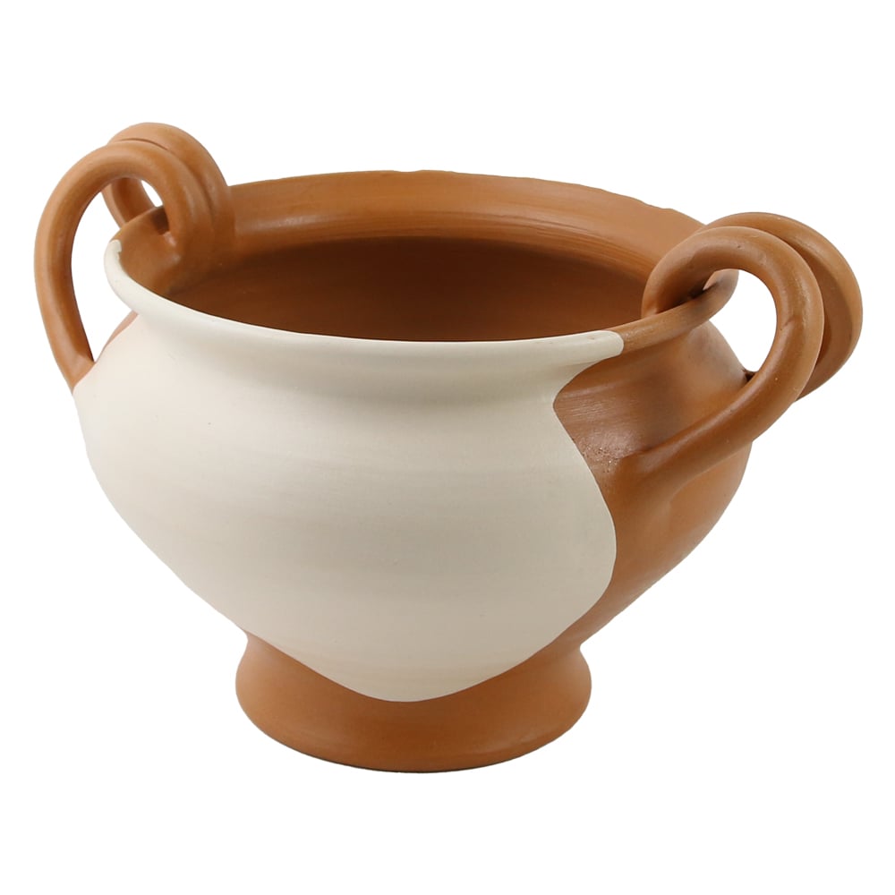 Ghiveci din ceramica cu toarta 14x11 CM Ghiveci din ceramica cu toarta 14x11 CM