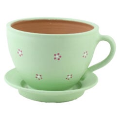 Ghiveci din ceramica cu farfurie 18x14 CM