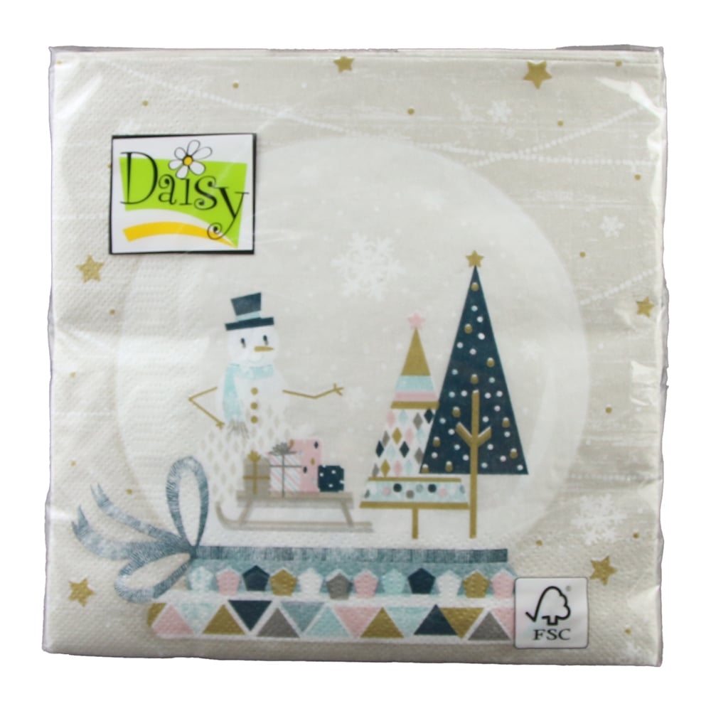 Servetele de masa de Craciun Daisy 33?33 CM Servetele de masa de Craciun Daisy 33?33 CM