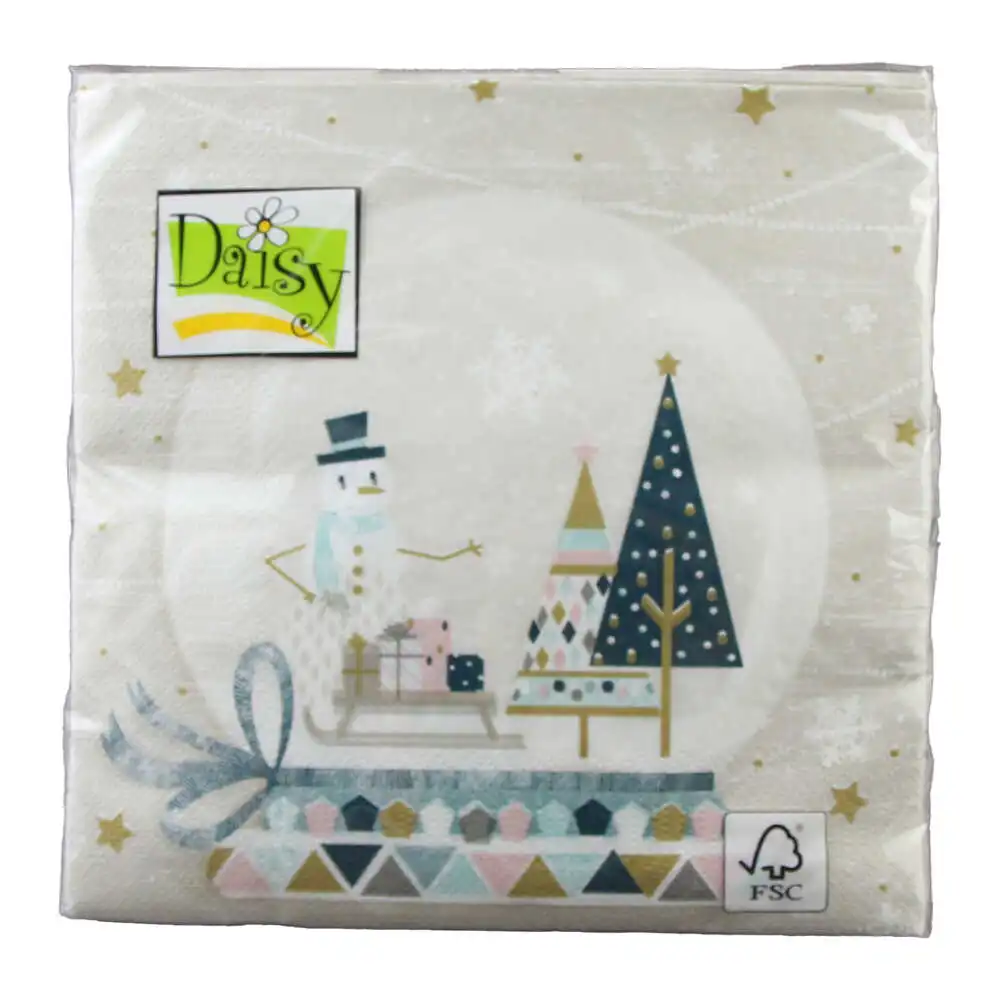 Servetele de masa de Craciun Daisy 33?33 CM Servetele de masa de Craciun Daisy 33?33 CM