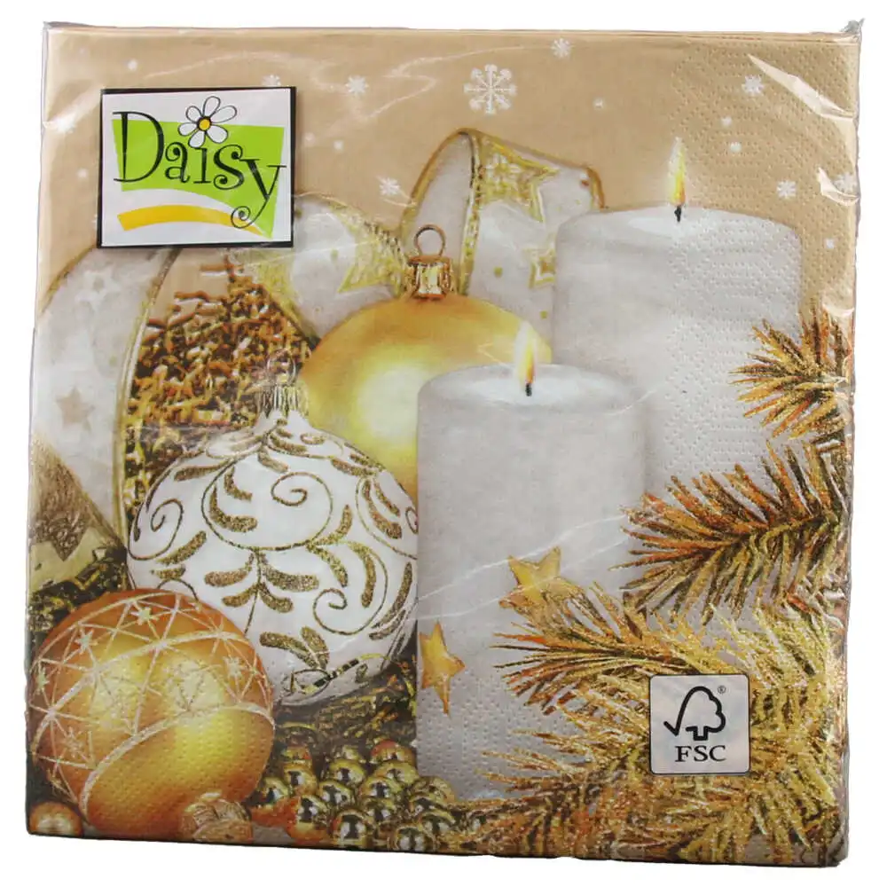 Servetele de masa de Craciun Daisy 33?33 CM Servetele de masa de Craciun Daisy 33?33 CM