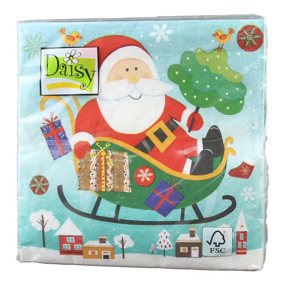 Servetele de masa de Craciun Daisy 33?33 CM Servetele de masa de Craciun Daisy 33?33 CM