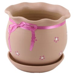 Ghiveci din ceramica cu farfurie