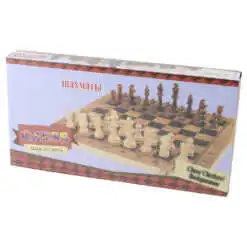 Set de jocuri din lemn 3-in-: Sah /Dame/Table