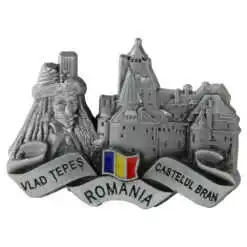 Magnet de frigider metalic 9 x 6 cm