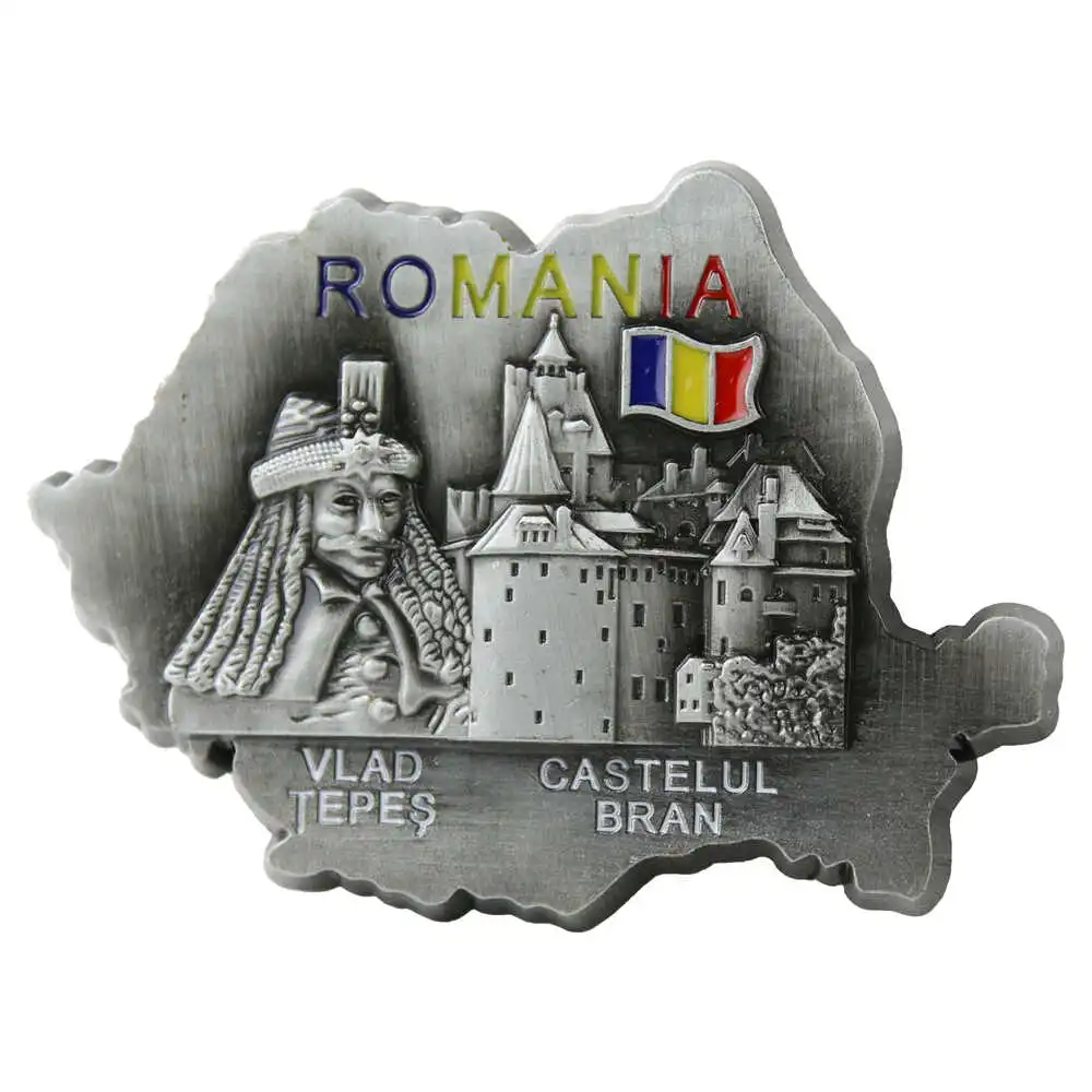 Magnet de frigider metalic 9 x 6 cm