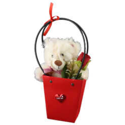 Ursulet de plus cu trandafir