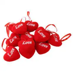 Set 12 inimioare decorative 6.5 cm