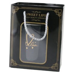 Cana ceramica cu lingurita metalica