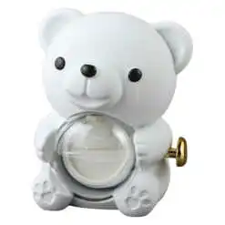 Cutie bijuterii Ursulet cu trandafir criogenat 11x13 cm