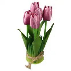 Aranjament decorativ cu lalele artificiale 21 cm