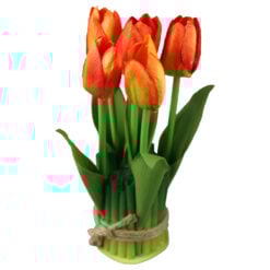 Aranjament decorativ cu lalele artificiale 21 cm