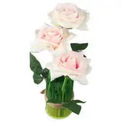 Aranjament decorativ cu trandafiri artificiale 26 cm