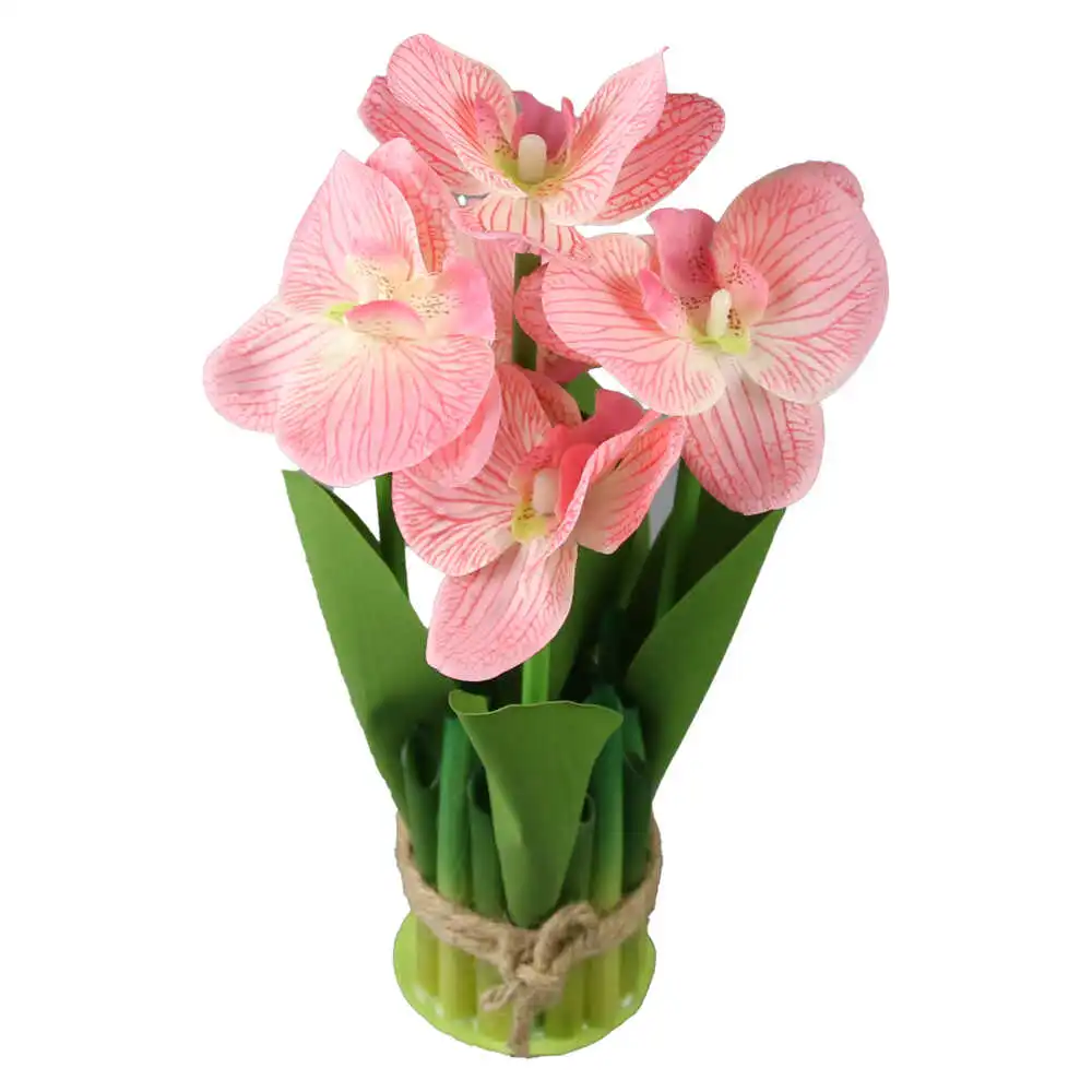 Aranjament decorativ cu orhidee artificiale 24 cm Aranjament decorativ cu orhidee artificiale 24 cm