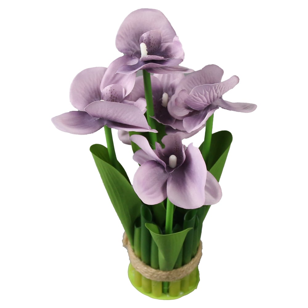 Aranjament decorativ cu orhidee artificiale 24 cm Aranjament decorativ cu orhidee artificiale 24 cm