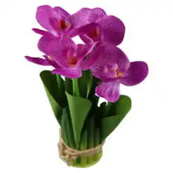 Aranjament decorativ cu orhidee artificiale 24 cm