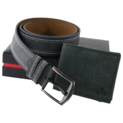 Set cadou din piele Portofel cu curea